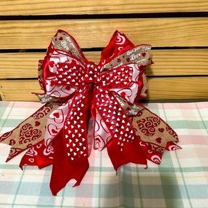 New Handmade Valentines Day Bow